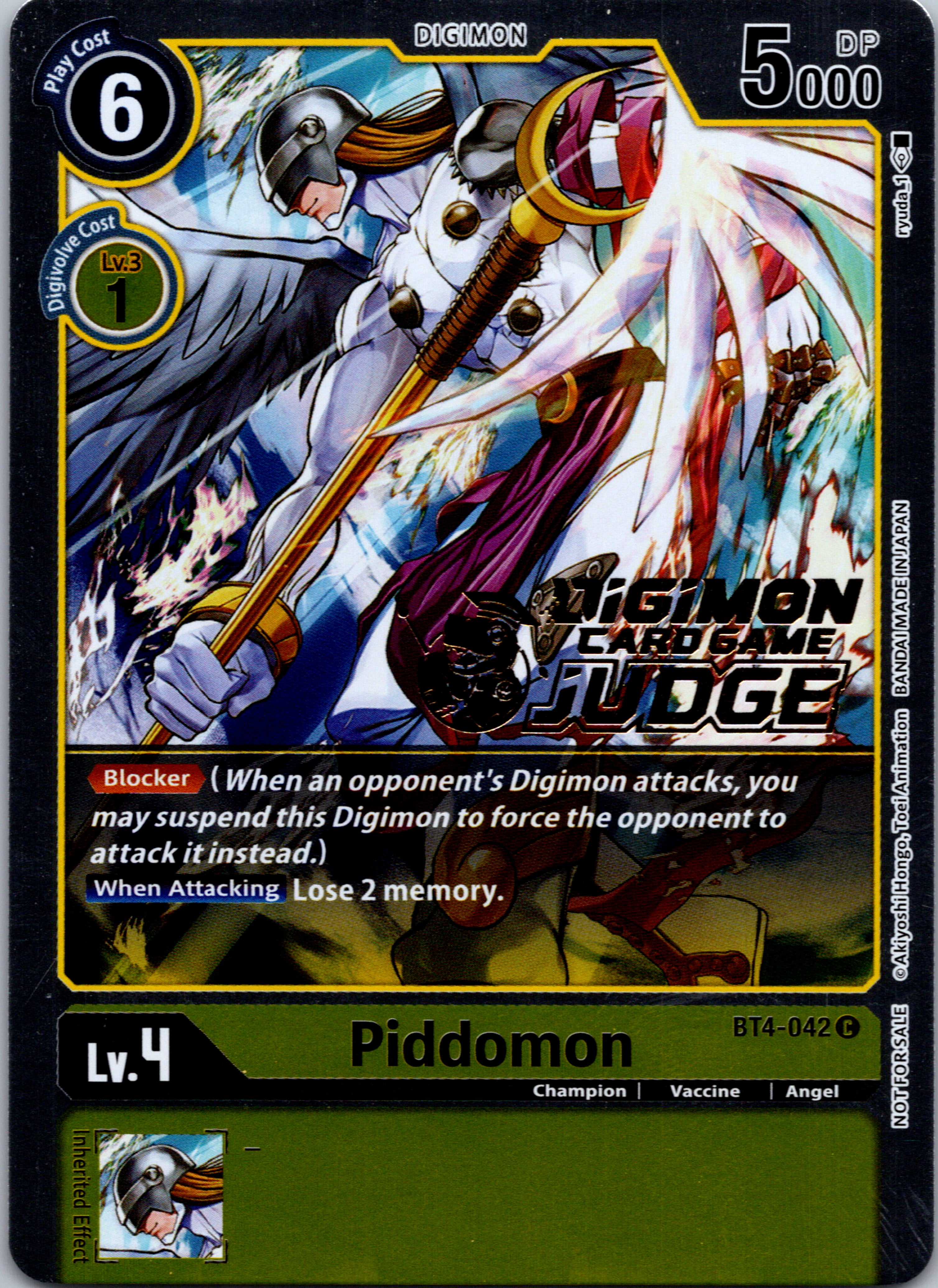 Piddomon (Judge Pack 1) [BT4-042] [Great Legend] Foil