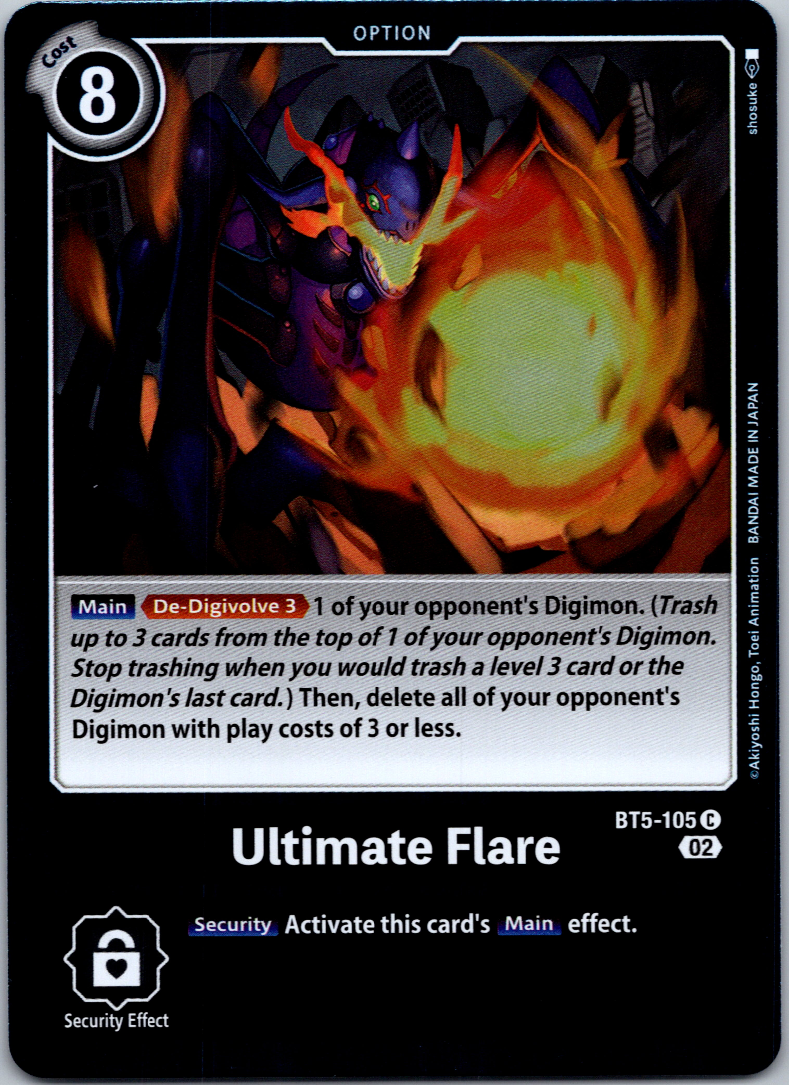 Ultimate Flare (Resurgence Booster Reprint) [BT5-105] [Resurgence Booster] Foil