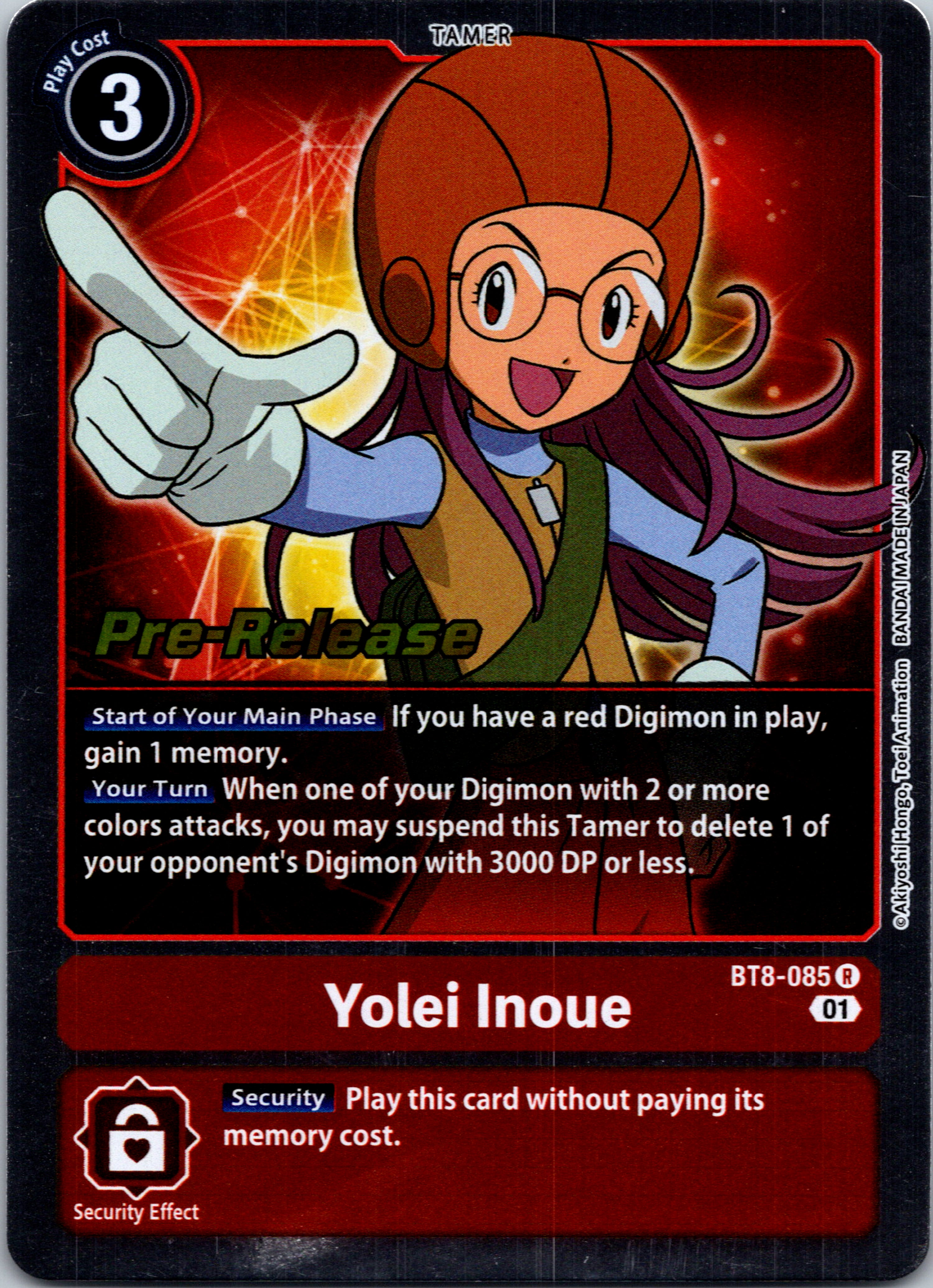 Yolei Inoue [BT8-085] [New Awakening Pre-Release Cards] Foil