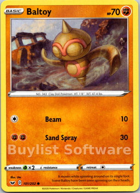 Baltoy (101/202) (101/202) [SWSH01: Sword & Shield Base Set]