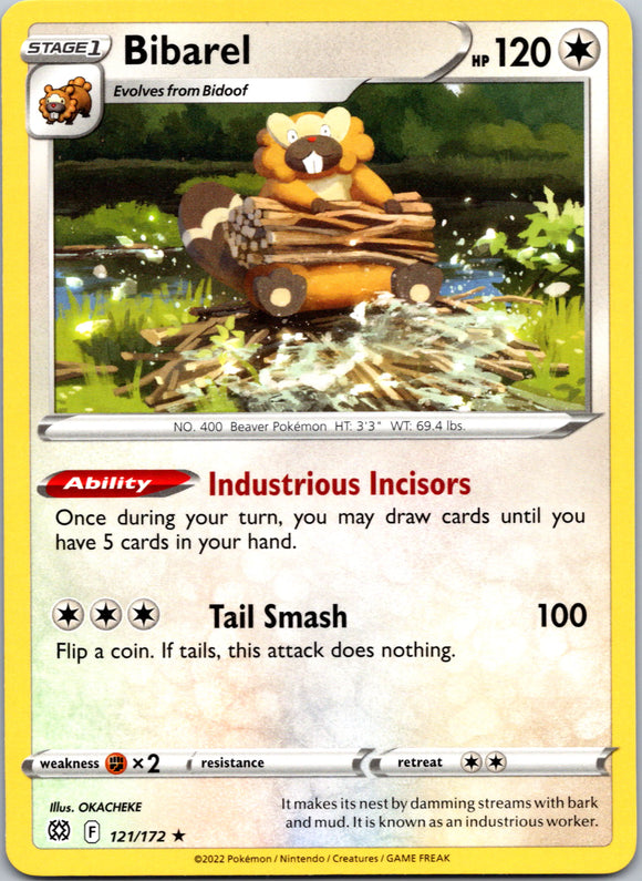 Bibarel [121/172] [Brilliant Stars] Reverse Holofoil