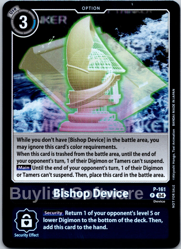 Bishop Device (Chain of Liberation Upgrade Pack) [P-161] [Digimon Promotion Cards] Foil