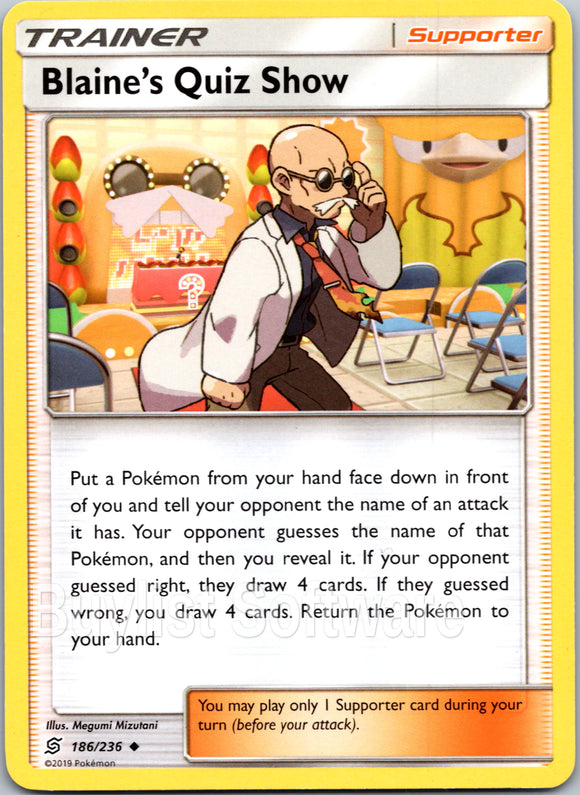 Blaine's Quiz Show [186/236] [Unified Minds] Reverse Holofoil