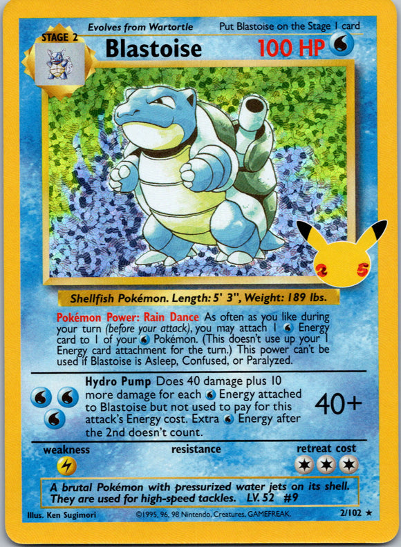 Blastoise [2/102] [Celebrations: Classic Collection] Holofoil