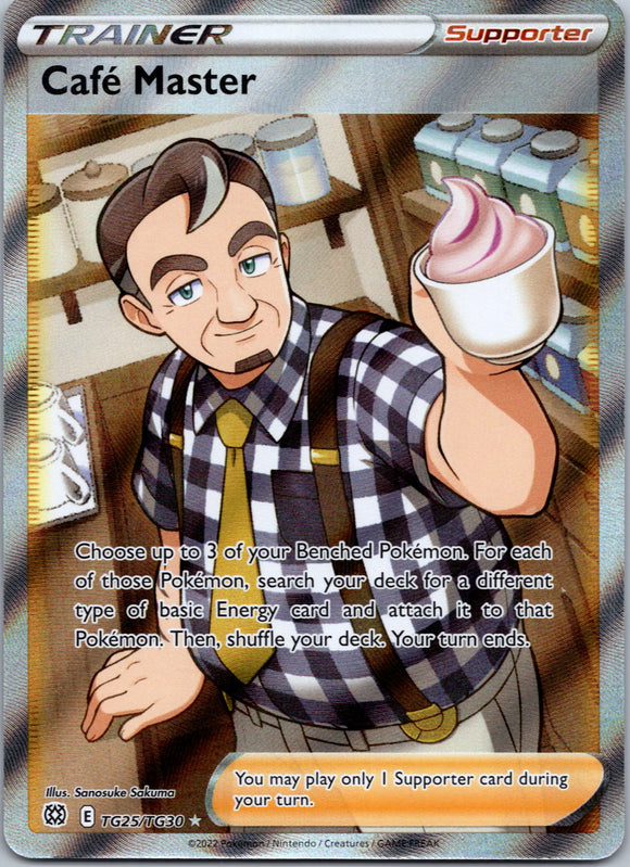 Cafe Master [TG25/TG30] [Brilliant Stars Trainer Gallery] Holofoil