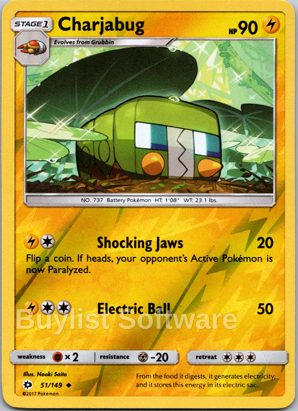 Charjabug [51/149] [Sun & Moon Base Set] Reverse Holofoil