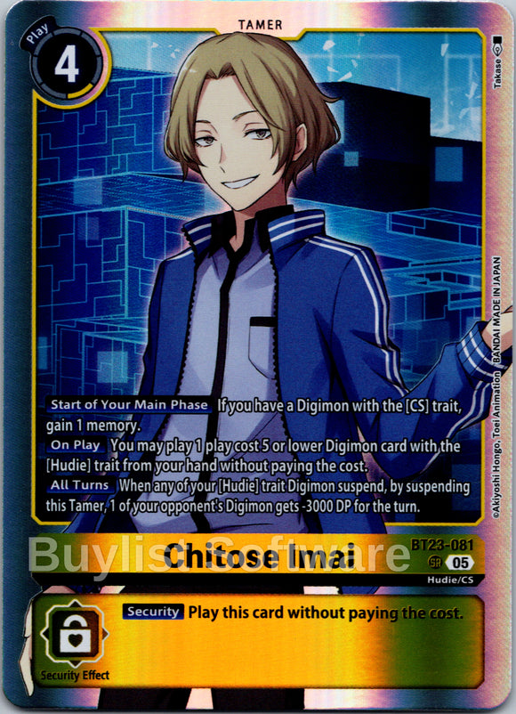 Chitose Imai [BT23-081 SR] [Hackers' Slumber] Foil