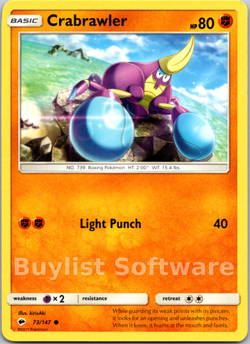 Crabrawler (073/147) [Sun & Moon: Burning Shadows]