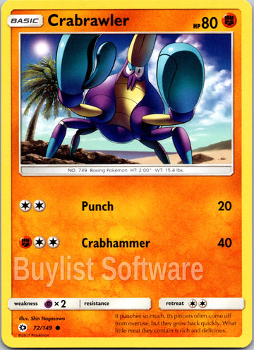 Crabrawler [72/149] [Sun & Moon Base Set]