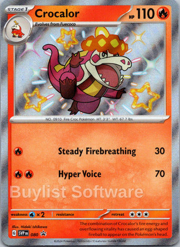 Crocalor [080] [Scarlet & Violet Promo Cards] Holofoil