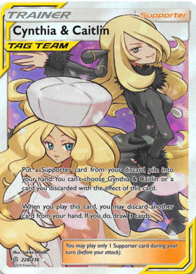 Cynthia & Caitlin (Full Art) [228/236] [Cosmic Eclipse] Holofoil