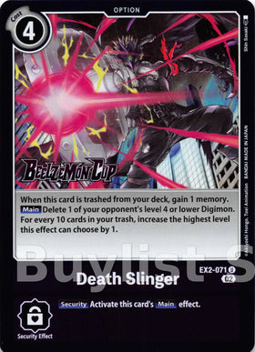 Death Slinger (Alternate Art) [EX2-071] [Starter Deck 14: Beelzemon Advanced Deck Set Pre-Release Cards] Foil