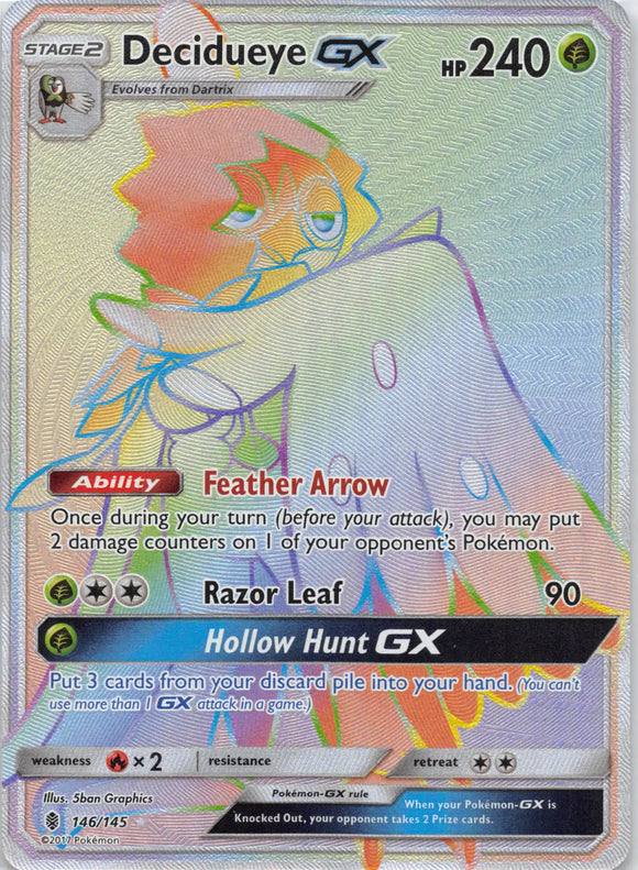 Decidueye GX (Secret) [146/145] [Guardians Rising] Holofoil