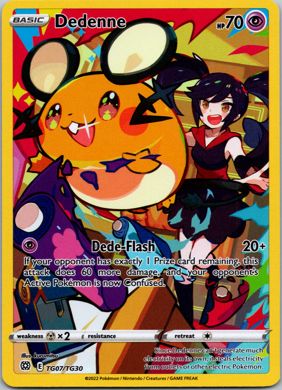 Dedenne [TG07/TG30] [Brilliant Stars Trainer Gallery] Holofoil