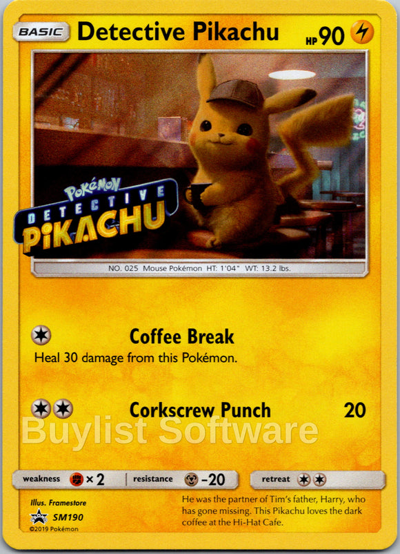 Detective Pikachu [SM190] [SM Promos] Holofoil