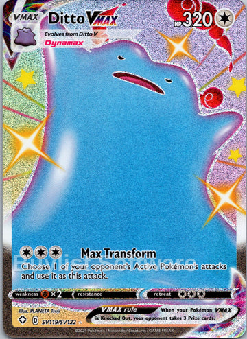 Ditto VMAX [SV119/SV122] [Shining Fates: Shiny Vault] Holofoil
