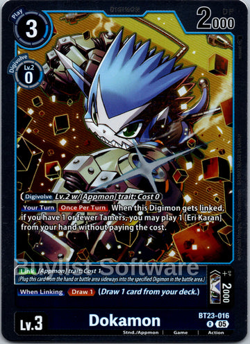 Dokamon [BT23-016 R] [Hackers' Slumber] Foil