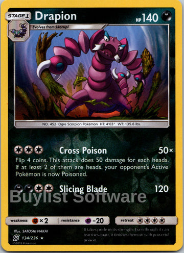 Drapion [134/236] [Unified Minds] Reverse Holofoil