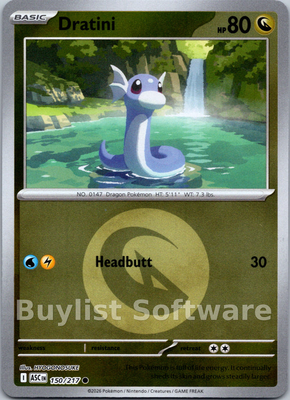 Dratini (Energy Symbol Pattern) [150/217] [Ascended Heroes] Reverse Holofoil