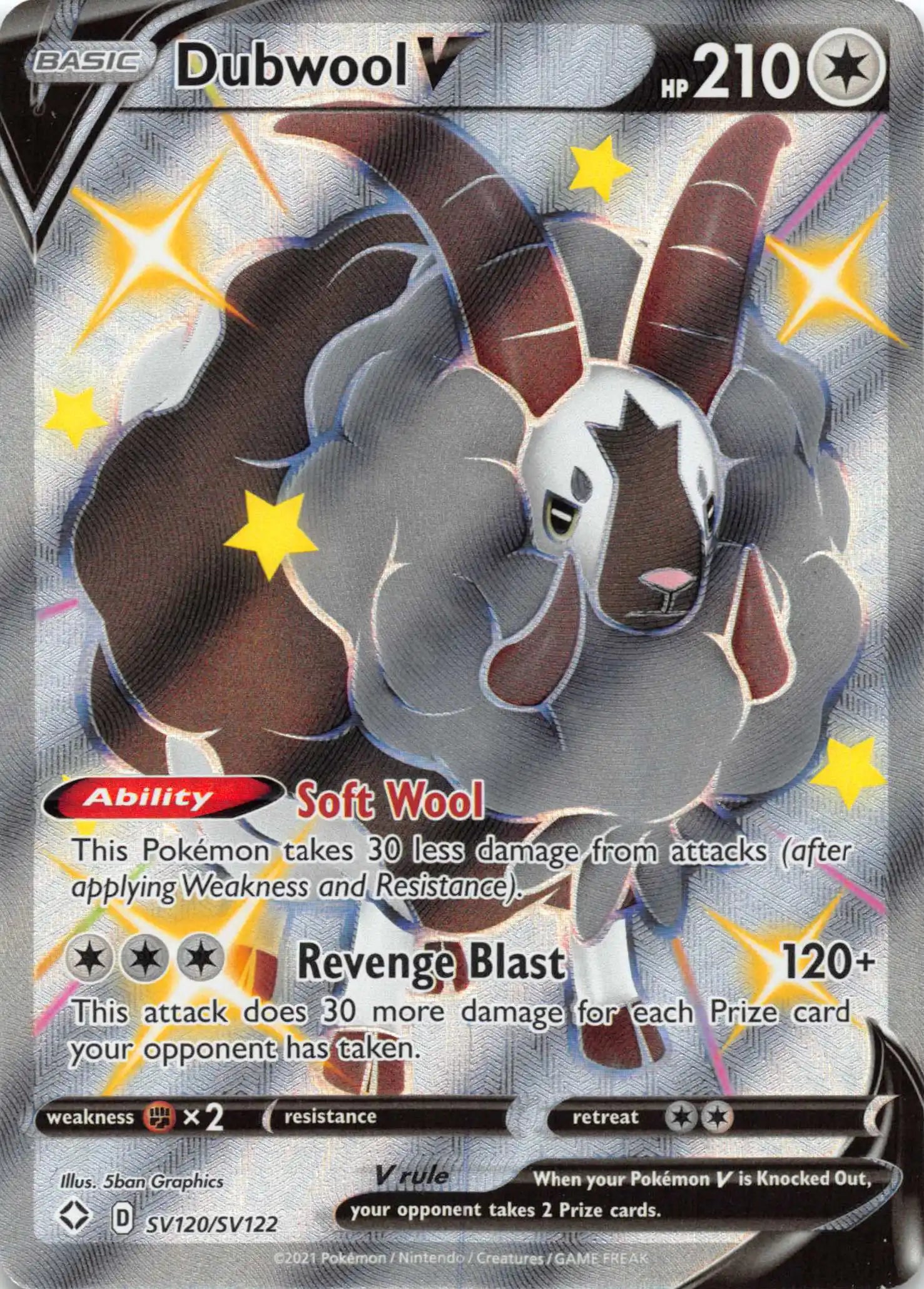 Dubwool V [SV120/SV122] [Shining Fates: Shiny Vault] Holofoil