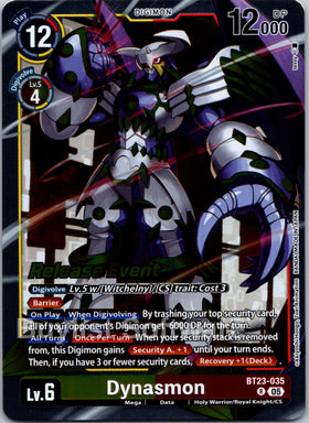 Dynasmon [BT23-035 R] [Hackers' Slumber Release Event Cards] Foil