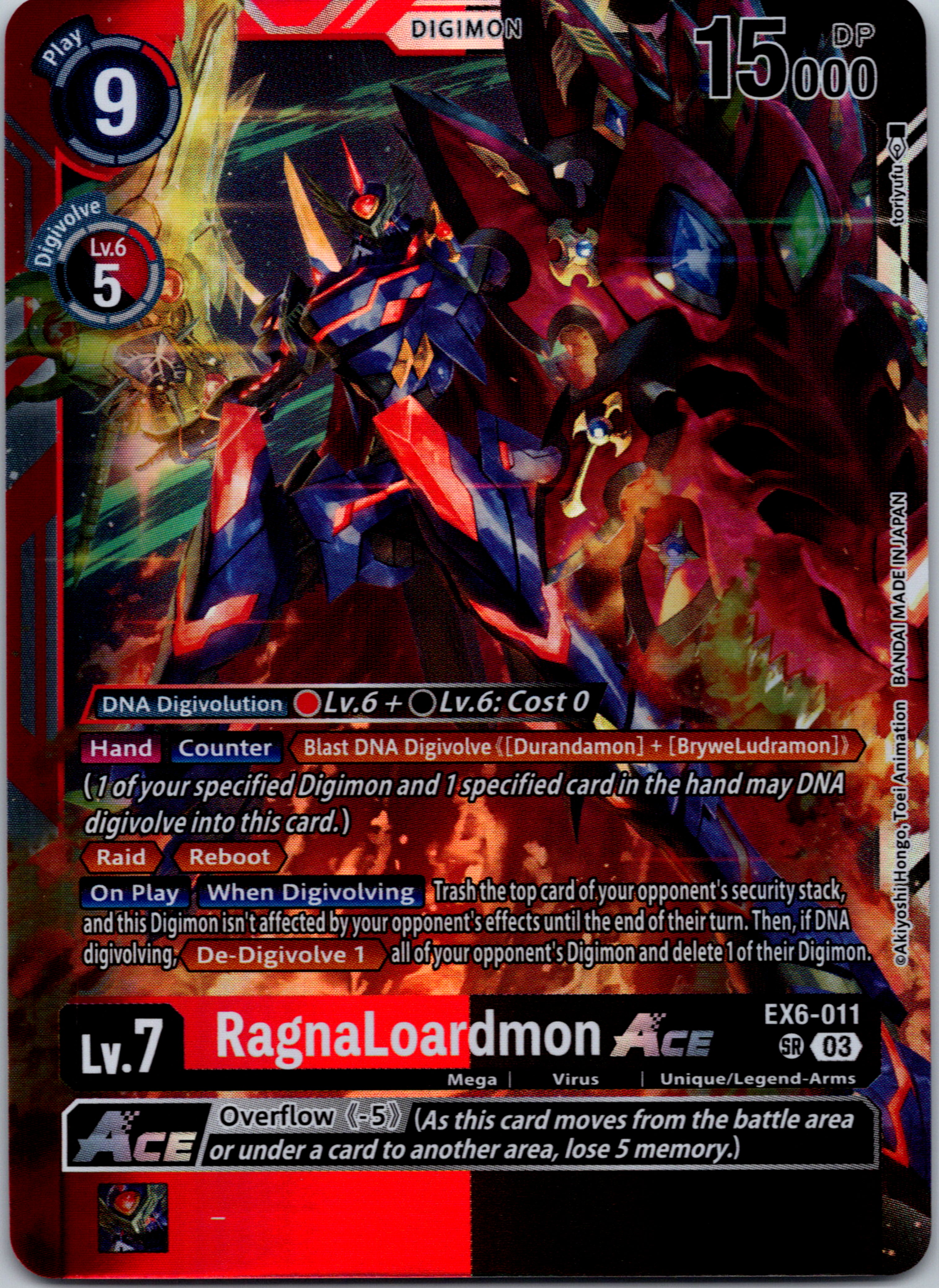 RagnaLoardmon ACE [EX6-011-SR] [Infernal Ascension] Foil