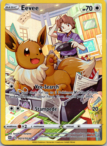 Eevee [TG11/TG30] [Brilliant Stars Trainer Gallery] Holofoil