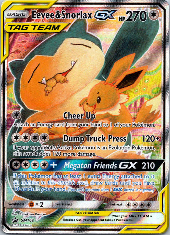 Eevee & Snorlax GX [SM169] [SM Promos] Holofoil