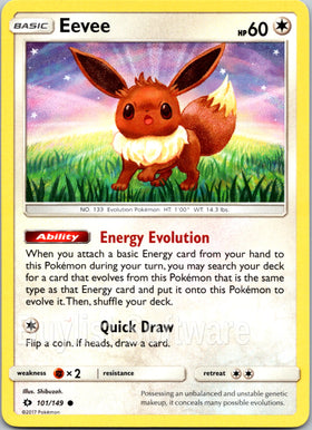Eevee [101/149] [Sun & Moon Base Set]