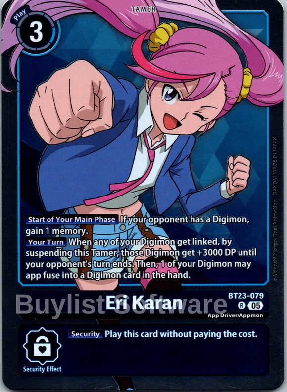 Eri Karan [BT23-079 R] [Hackers' Slumber] Foil
