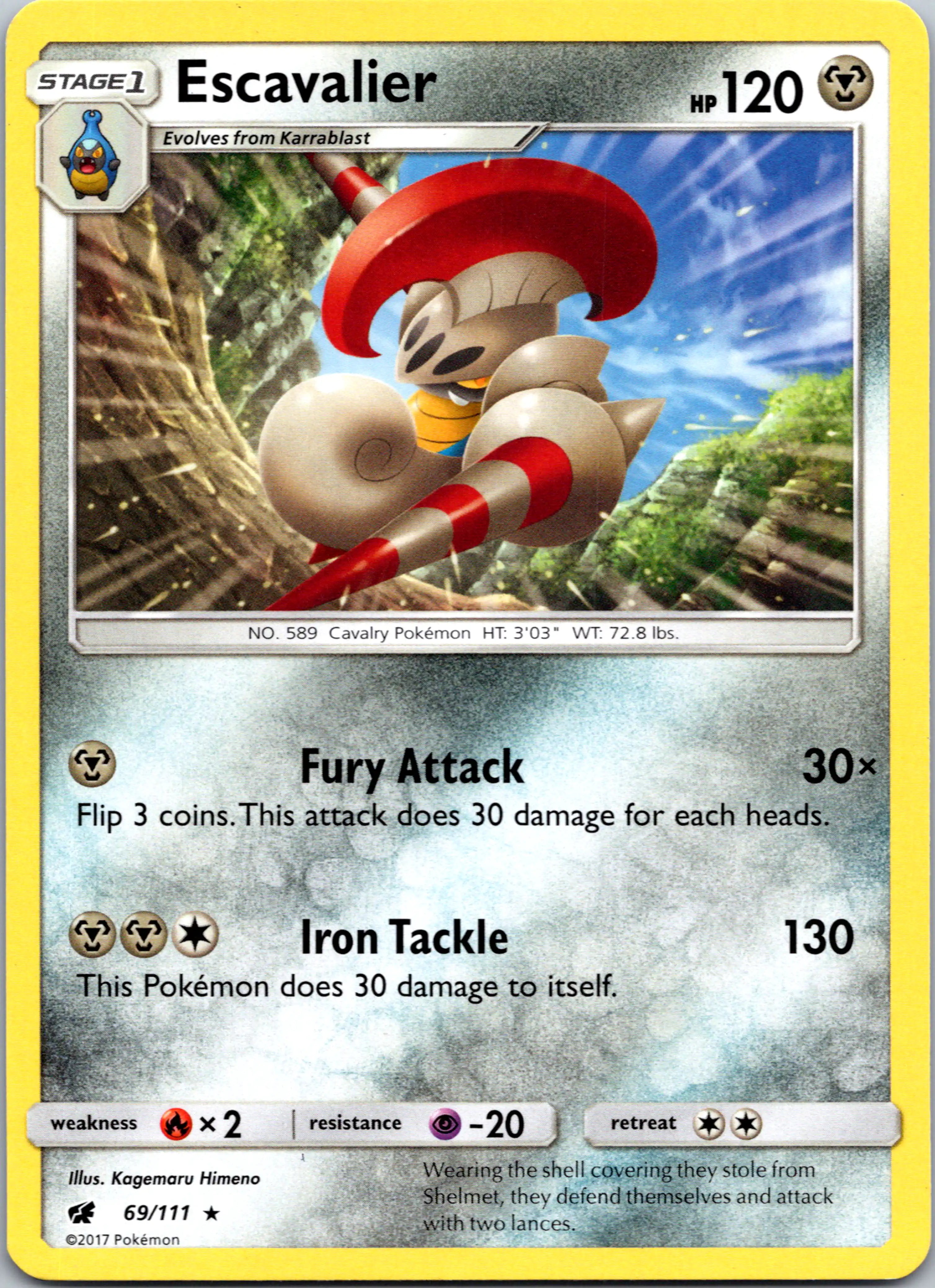 Escavalier [69/111] [Crimson Invasion] Reverse Holofoil