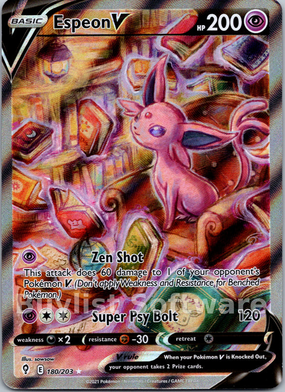 Espeon V (180/203) [Sword & Shield: Evolving Skies]