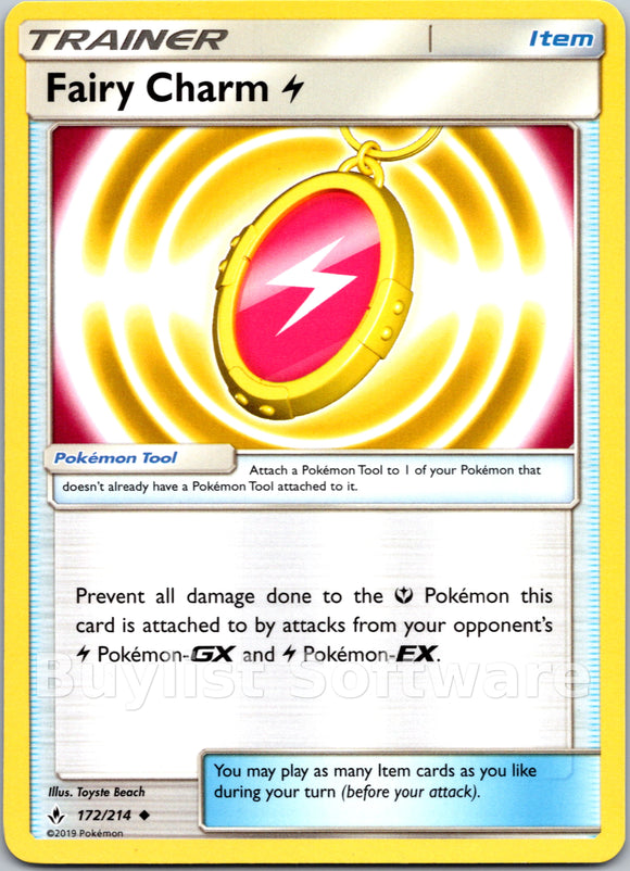 Fairy Charm Lightning (172/214) [Sun & Moon: Unbroken Bonds]