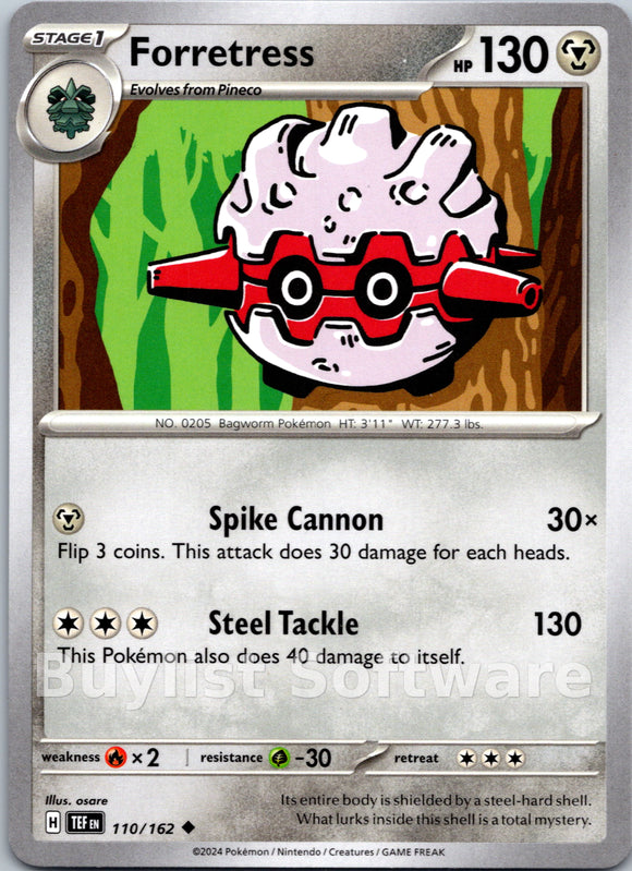 Forretress [110/162] - (Temporal Forces) Reverse Holofoil