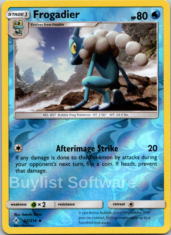 Frogadier [52/214] [Unbroken Bonds] Reverse Holofoil