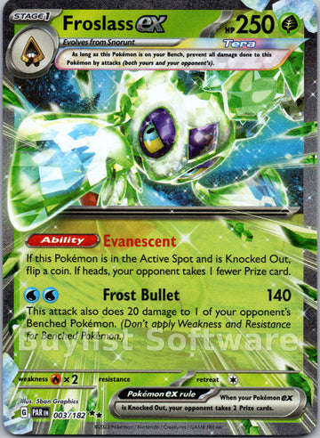 Froslass ex (003/182) - [Scarlet & Violet: Paradox Rift] Holofoil