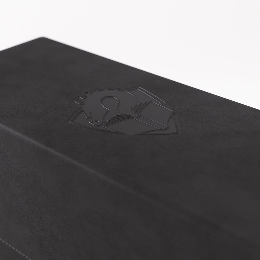 The Academic 133+ XL Convertible Black/Purple Deck Box (133ct)