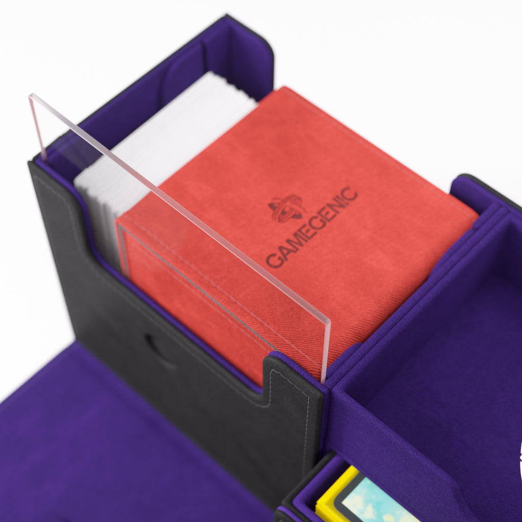 The Academic 266+ XL Convertible Black/Purple Deck Box (266ct)