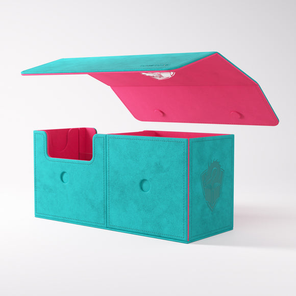 The Academic 133+ XL Convertible Teal/Pink Deck Box (133ct)