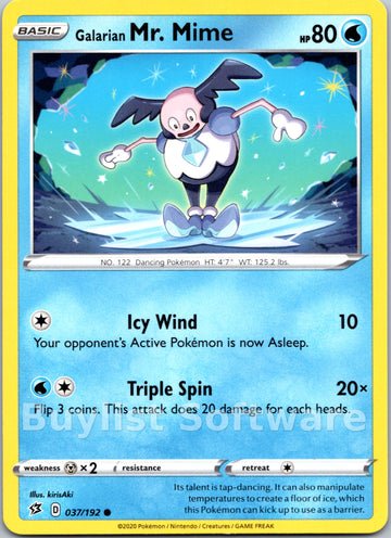 Galarian Mr. Mime (037/192) [Sword & Shield: Rebel Clash]