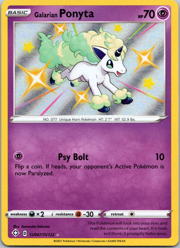 Galarian Ponyta [SV047/SV122] [Shining Fates: Shiny Vault] Holofoil