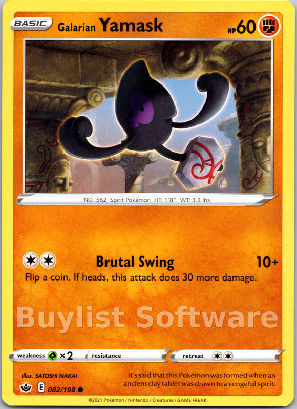 Galarian Yamask (082/198) [Sword & Shield: Chilling Reign]