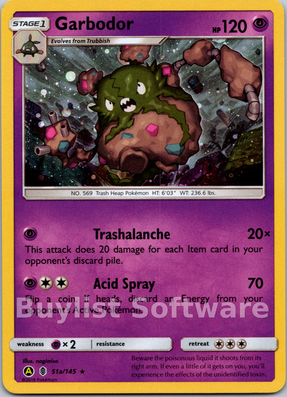 Garbodor (51a/145) (Cosmos Holo) (Alternate Art Promo) [Sun & Moon: Guardians Rising]
