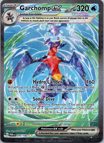 Garchomp ex (245/182) - [Scarlet & Violet: Paradox Rift] Holofoil