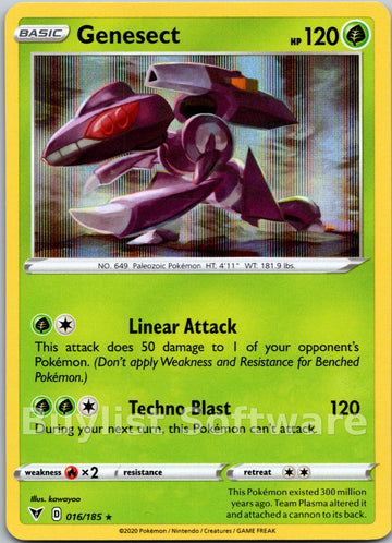 Genesect [016/185] [SWSH04: Vivid Voltage]