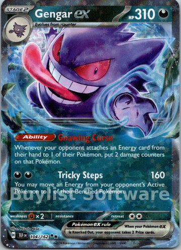 Gengar ex [104/162] - (Temporal Forces) Holofoil
