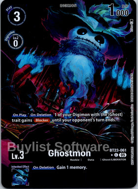 Ghostmon (Hacker's Slumber Box Promotion Pack) [BT23-061 C] [Hackers' Slumber]