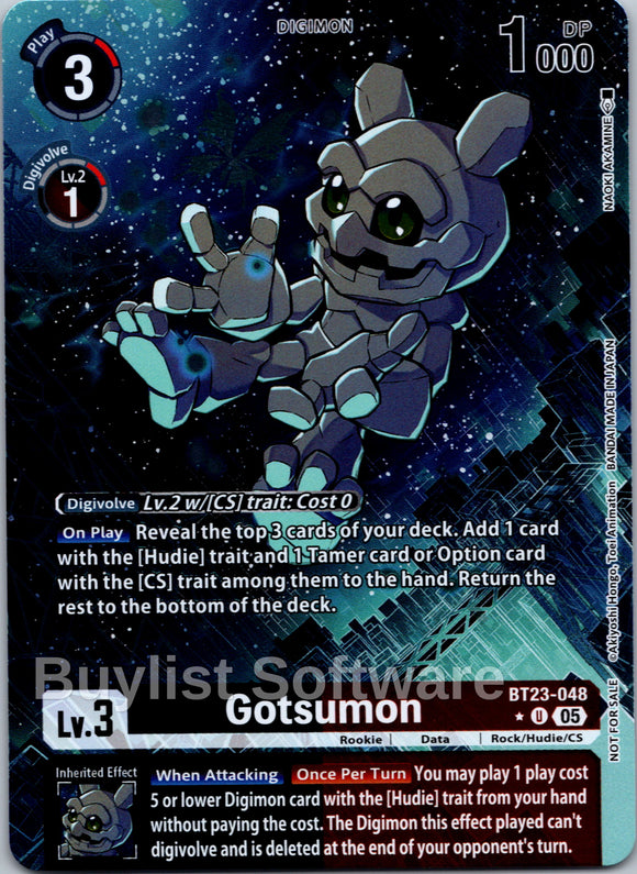 Gotsumon (Hacker's Slumber Box Promotion Pack) [BT23-048 U] [Hackers' Slumber]
