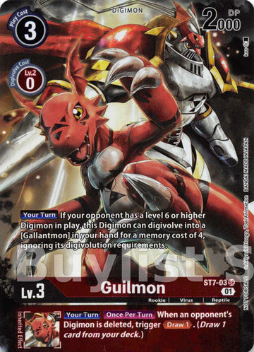 Guilmon (Tamer's Evolution Box 2) [ST7-03] [Starter Deck 07: Gallantmon] Foil