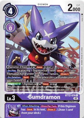 Gumdramon [BT12-074 U] [Across Time]